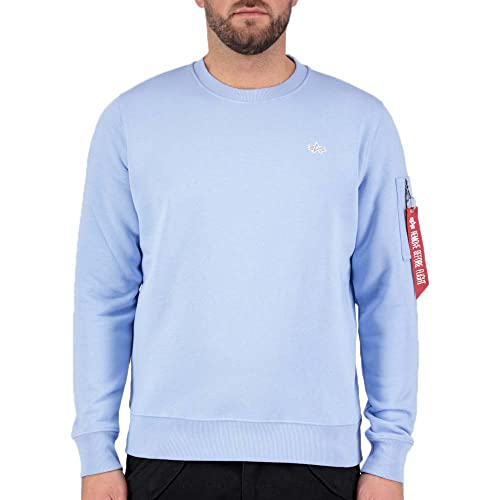Alpha Industries Unisex EMB Sweater Sweatshirt Unisex Light Blue Alpha Industries Unisex EMB Sweater Sweatshirt Unisex Light Blue von ALPHA INDUSTRIES