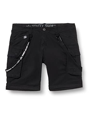 Alpha Industries Herren Utility Short Für Cargos, Schwarz, 33 EU von ALPHA INDUSTRIES