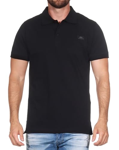 Alpha Industries X-Fit Polo Poloshirt für Herren Black von ALPHA INDUSTRIES