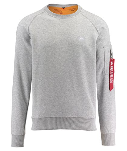 Alpha Industries X-Fit Sweat Sweatshirt für Herren Grey Heather Alpha Industries X-Fit Sweat Sweatshirt für Herren Grey Heather von ALPHA INDUSTRIES