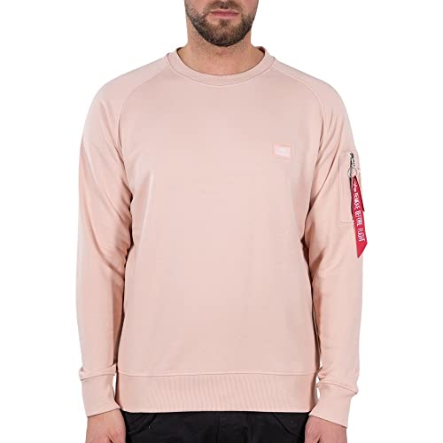 Alpha Industries X-Fit Sweat Sweatshirt für Herren Pale Peach von ALPHA INDUSTRIES