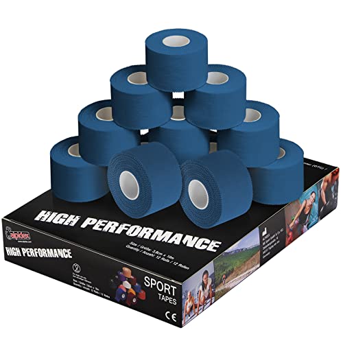 ALPIDEX 12 Rollen Sport Tape Set 3,8 cm x 10 m Gelenk Tapeverband Viele Farben Reißbares Unelastisches Sporttape Hautfreundlich Handball Fußball Volleyball, Farbe:blau ALPIDEX 12 Rollen Sport Tape Set 3,8 cm x 10 m Gelenk Tapeverband Viele Farben Reißbares Unelastisches Sporttape Hautfreundlich Handball Fußball Volleyball, Farbe:blau von ALPIDEX