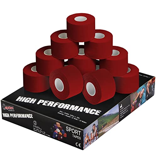 ALPIDEX 12 Rollen Sport Tape Set 3,8 cm x 10 m Gelenk Tapeverband Viele Farben Reißbares Unelastisches Sporttape Hautfreundlich Handball Fußball Volleyball, Farbe:rot ALPIDEX 12 Rollen Sport Tape Set 3,8 cm x 10 m Gelenk Tapeverband Viele Farben Reißbares Unelastisches Sporttape Hautfreundlich Handball Fußball Volleyball, Farbe:rot von ALPIDEX