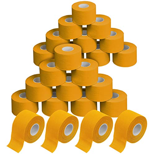 ALPIDEX 24 Rollen Sport Tape Set 3,8 cm x 10 m Gelenk Tapeverband Viele Farben Reißbares Unelastisches Sporttape Hautfreundlich Handball Fußball Volleyball, Farbe:gelb ALPIDEX 24 Rollen Sport Tape Set 3,8 cm x 10 m Gelenk Tapeverband Viele Farben Reißbares Unelastisches Sporttape Hautfreundlich Handball Fußball Volleyball, Farbe:gelb von ALPIDEX