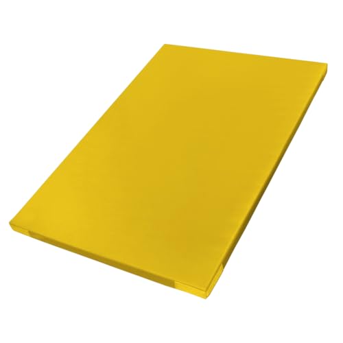 ALPIDEX 10 x Turnmatte 200 x 125 x 6 cm Leichtturnmatte Matte Sportmatte mit Anti-Rutschboden und Klettecken, Farbe:gelb von ALPIDEX