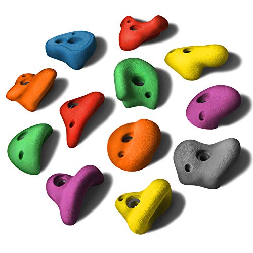 ALPIDEX 12 Klettergriffe L | Klettersteine | Größe L | Verschiedene Hinterschneidungen, Ausformungen, Farben | Henkelklettergriffe - Farbe:Mixed Colour ALPIDEX 12 Klettergriffe L | Klettersteine | Größe L | Verschiedene Hinterschneidungen, Ausformungen, Farben | Henkelklettergriffe - Farbe:Mixed Colour von ALPIDEX