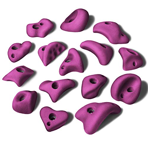 ALPIDEX 15 Klettergriffe M/L | Kleine Henkelgriffe | Tritte | Größe M L | Verschiedene Hinterschneidungen Farben Formen | Klettersteine - Farbe:Vivid Violet ALPIDEX 15 Klettergriffe M/L | Kleine Henkelgriffe | Tritte | Größe M L | Verschiedene Hinterschneidungen Farben Formen | Klettersteine - Farbe:Vivid Violet von ALPIDEX