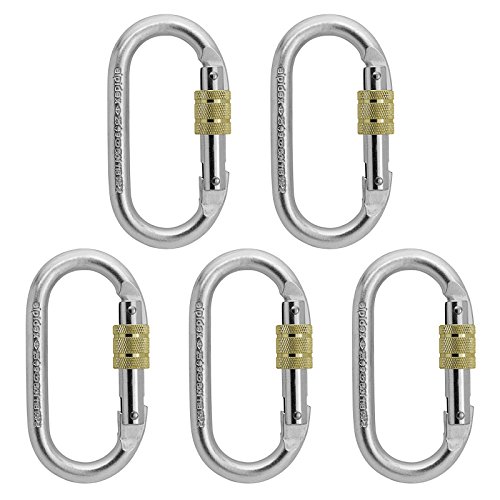 ALPIDEX 5 Karabiner Stahl Stahlkarabiner Schraubkarabiner oval ALPIDEX 5 Karabiner Stahl Stahlkarabiner Schraubkarabiner oval von ALPIDEX