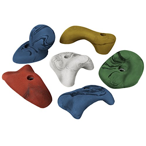 ALPIDEX 6 Mega Klettergriffe | Henkelgriffe | Extra Große Griffe | Hinterschneidungen | Verschiedene Formen Farben | Klettersteine - Farbe:bunt ALPIDEX 6 Mega Klettergriffe | Henkelgriffe | Extra Große Griffe | Hinterschneidungen | Verschiedene Formen Farben | Klettersteine - Farbe:bunt von ALPIDEX