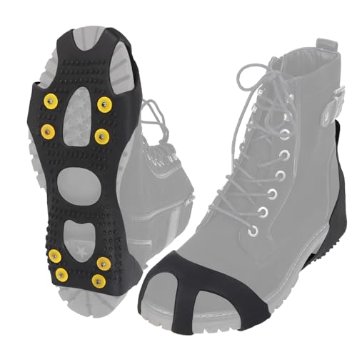 ALPIDEX Anti Rutsch Schuhspikes Größe 35-47 Ersatzspikes Ice Grips Schuhkrallen Schnee EIS Spikes Sohle Wandern Spazieren Hiking Walking Winter, Größe:S von ALPIDEX