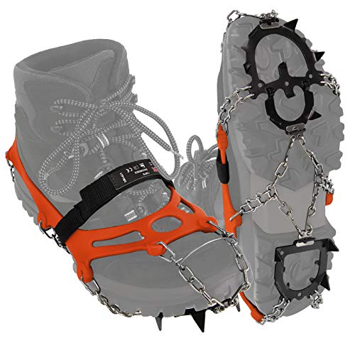 ALPIDEX Grödel Steigeisen für Bergschuhe Schuhkrallen mit Manganstahlspikes 12 Zähne Schuhgröße 35-47 Crampons Klettern Bergsteigen Trekkking Winter Outdoor Schuhspikes, Größe:S, Farbe:orange ALPIDEX Grödel Steigeisen für Bergschuhe Schuhkrallen mit Manganstahlspikes 12 Zähne Schuhgröße 35-47 Crampons Klettern Bergsteigen Trekkking Winter Outdoor Schuhspikes, Größe:S, Farbe:orange von ALPIDEX