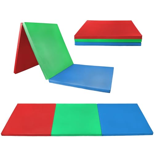 ALPIDEX Klappbare Turnmatte 180 x 60 x 3,2 cm Weichbodenmatte Gymnastikmatte Sportmatte, Farbe:bunt ALPIDEX Klappbare Turnmatte 180 x 60 x 3,2 cm Weichbodenmatte Gymnastikmatte Sportmatte, Farbe:bunt von ALPIDEX