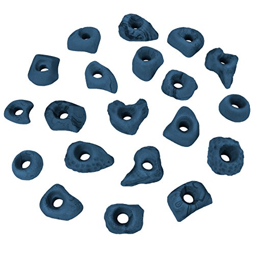 ALPIDEX Klettergriffe Klettersteine Tritte Größe S - 20 oder 40 Stück, Farbe:blau-meliert, Verpackungseinheit:40 Stück ALPIDEX Klettergriffe Klettersteine Tritte Größe S - 20 oder 40 Stück, Farbe:blau-meliert, Verpackungseinheit:40 Stück von ALPIDEX