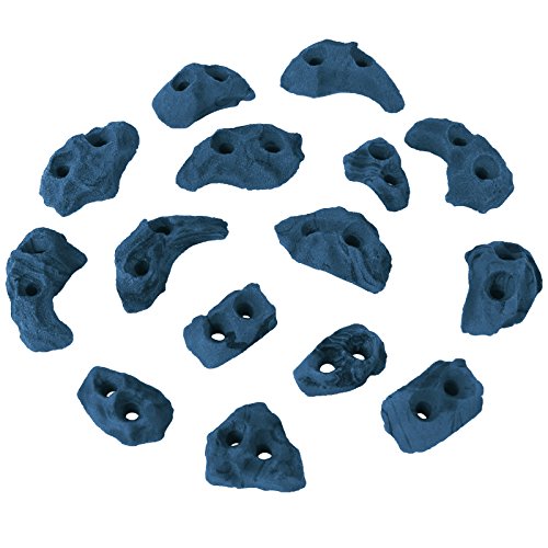 ALPIDEX Klettergriffe Klettersteine Tritte Größe XS - 15, 30, 60, 120 Stück, Farbe:blau-meliert, Verpackungseinheit:30 Stück ALPIDEX Klettergriffe Klettersteine Tritte Größe XS - 15, 30, 60, 120 Stück, Farbe:blau-meliert, Verpackungseinheit:30 Stück von ALPIDEX
