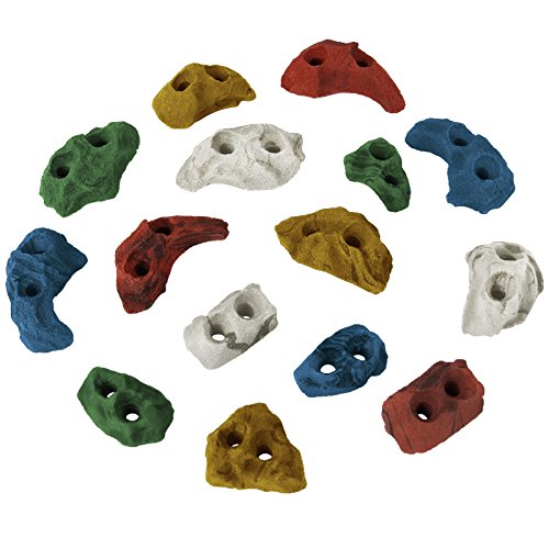 ALPIDEX Klettergriffe Klettersteine Tritte Größe XS - 15, 30, 60, 120 Stück, Farbe:bunt, Verpackungseinheit:120 Stück von ALPIDEX