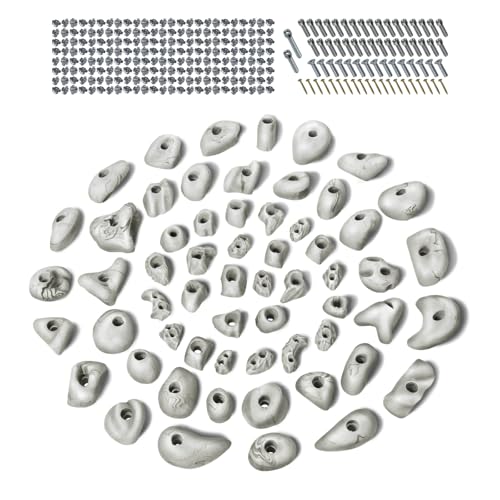 ALPIDEX 60 Klettergriffe | Inklusive Schrauben, Einschlagmuttern | Kletterfläche 4 – 8 m² | Griffgrößen L, M, S, XS | Komplettset | Klettern - Farbe:White-Black ALPIDEX 60 Klettergriffe | Inklusive Schrauben, Einschlagmuttern | Kletterfläche 4 – 8 m² | Griffgrößen L, M, S, XS | Komplettset | Klettern - Farbe:White-Black von ALPIDEX