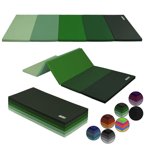 ALPIDEX Turnmatte klappbare Weichbodenmatte 185 x 78 x 3,2 cm Gymnastikmatte Sportmatte für zuhause Kinder Erwachsene, Farbe:grün ALPIDEX Turnmatte klappbare Weichbodenmatte 185 x 78 x 3,2 cm Gymnastikmatte Sportmatte für zuhause Kinder Erwachsene, Farbe:grün von ALPIDEX