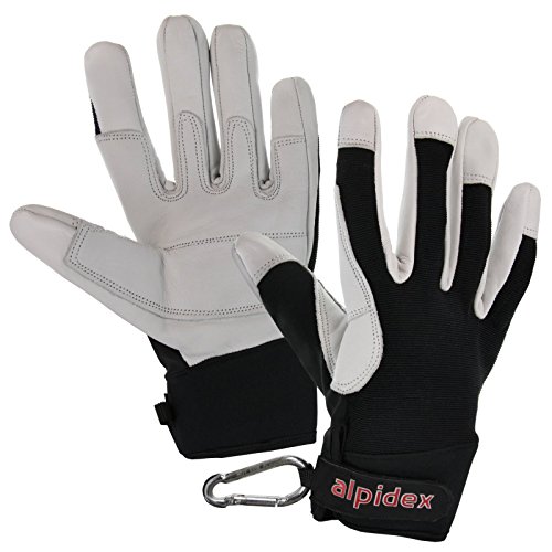 ALPIDEX Universal Allzweck Handschuhe aus Echtleder für Damen und Herren Multifunktional Klettersteig Hobby Garten, Größe:M, Farbe:Wild Black ALPIDEX Universal Allzweck Handschuhe aus Echtleder für Damen und Herren Multifunktional Klettersteig Hobby Garten, Größe:M, Farbe:Wild Black von ALPIDEX