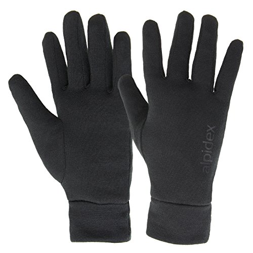 ALPIDEX Unterziehhandschuhe Innenhandschuhe Leichte Laufhandschuhe Dünne Warme Liner Winter Sport Handschuhe Innen Aufgeraut, Größe:S, Farbe:Black ALPIDEX Unterziehhandschuhe Innenhandschuhe Leichte Laufhandschuhe Dünne Warme Liner Winter Sport Handschuhe Innen Aufgeraut, Größe:S, Farbe:Black von ALPIDEX
