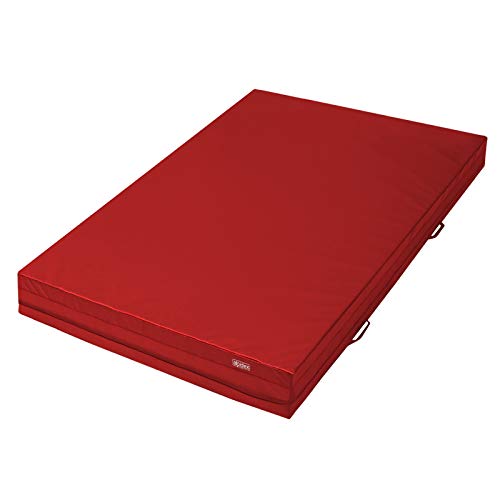 ALPIDEX Weichbodenmatte Matte Turnmatte Fallschutz 200 x 100 x 20 cm mit Anti-Rutschboden und Tragegriffen, Farbe:rot ALPIDEX Weichbodenmatte Matte Turnmatte Fallschutz 200 x 100 x 20 cm mit Anti-Rutschboden und Tragegriffen, Farbe:rot von ALPIDEX
