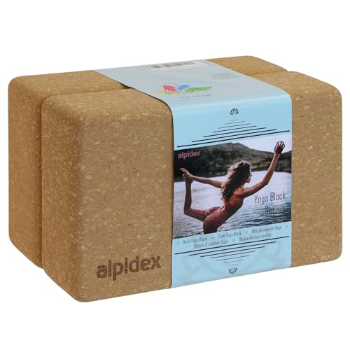 ALPIDEX Yogablock 2er oder 4er Set ökologisch und nachhaltig Naturkork aus Portugal Korkblock Yoga Pilates Fitness 7 Jahre Garantie auf Material*, Größe:2 Stück - 23 x 14 x 7.5 cm ALPIDEX Yogablock 2er oder 4er Set ökologisch und nachhaltig Naturkork aus Portugal Korkblock Yoga Pilates Fitness 7 Jahre Garantie auf Material*, Größe:2 Stück - 23 x 14 x 7.5 cm von ALPIDEX