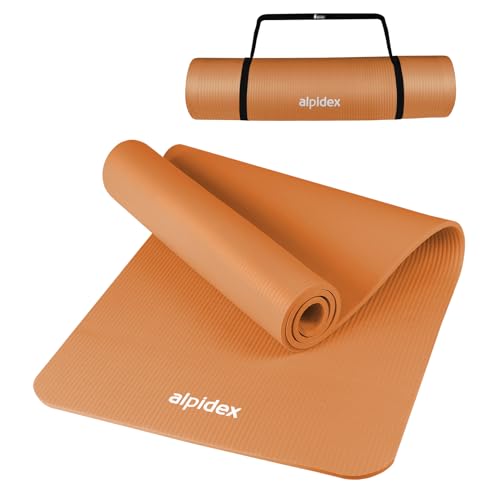 ALPIDEX Yogamatte 183 x 60 x 0.8 cm Phthalatfreie Fitness Matte E-Book Tragegurt Rutschfest Gymnastik Turnen Pilates Sport Physio HiiT Yoga Trainingsmatte Isomatte Hautfreundlich, Apricot ALPIDEX Yogamatte 183 x 60 x 0.8 cm Phthalatfreie Fitness Matte E-Book Tragegurt Rutschfest Gymnastik Turnen Pilates Sport Physio HiiT Yoga Trainingsmatte Isomatte Hautfreundlich, Apricot von ALPIDEX