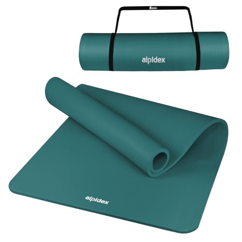 ALPIDEX Yogamatte Extra Dick 1,5cm Gymnastikmatte 3 Verschiedene Größen rutschfest Phthalatfrei Fitness Matte Turnen Pilates Sport Physio HIIT Yoga Isomatte, Farbe:Petrol, Maße:190 x 80 x 1.5 cm ALPIDEX Yogamatte Extra Dick 1,5cm Gymnastikmatte 3 Verschiedene Größen rutschfest Phthalatfrei Fitness Matte Turnen Pilates Sport Physio HIIT Yoga Isomatte, Farbe:Petrol, Maße:190 x 80 x 1.5 cm von ALPIDEX