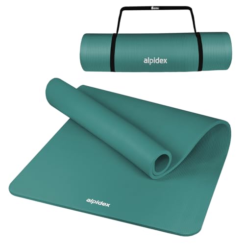 ALPIDEX Yogamatte Extra Dick 1,5cm Gymnastikmatte 3 Verschiedene Größen Rutschfest Phthalatfrei Fitness Matte Turnen Pilates Sport Physio HiiT Yoga Isomatte, Farbe:Turquoise, Maße:190 x 100 x 1.5 cm von ALPIDEX