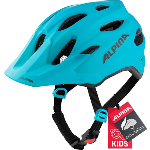 Alpina Carapax JR. - Leichter, Robuster & Sicherer Fahrradhelm Mit Fliegennetz & Optionalen LED-Licht Für Kinder, Petrol matt, 51-56 cm Alpina Carapax JR. - Leichter, Robuster & Sicherer Fahrradhelm Mit Fliegennetz & Optionalen LED-Licht Für Kinder, Petrol matt, 51-56 cm von ALPINA