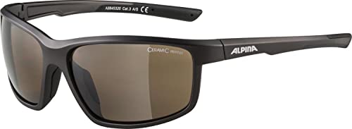 ALPINA DEFEY - Verspiegelte und Bruchsichere Sport- & Fahrradbrille Mit 100% UV-Schutz Für Erwachsene, tin matt-black, One Size von ALPINA