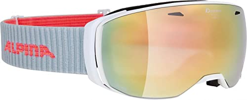 ALPINA ESTETICA - Verspiegelte, Kontrastverstärkende & Polarisierte OTG Skibrille Mit 100% UV-Schutz Für Erwachsene, white, One Size von ALPINA