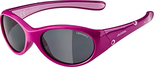 ALPINA FLEXXY GIRL - Flexible und Bruchsichere Sonnenbrille Mit 100% UV-Schutz Für Kinder, pink-rose gloss, One Size von ALPINA