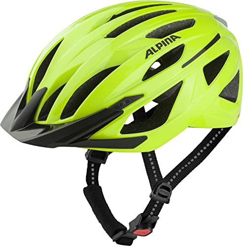 ALPINA GENT MIPS - Reflektierender, Optimal Sichtbarer & Sicherer MIPS Fahrradhelm Mit Fliegennetz Für Erwachsene, be visible gloss, 55-59 cm von ALPINA
