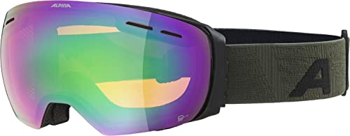 ALPINA GRANBY Q-LITE - Verspiegelte, Kontrastverstärkende Skibrille Mit 100% UV-Schutz Für Erwachsene, Black-olive matt, One Size ALPINA GRANBY Q-LITE - Verspiegelte, Kontrastverstärkende Skibrille Mit 100% UV-Schutz Für Erwachsene, Black-olive matt, One Size von ALPINA