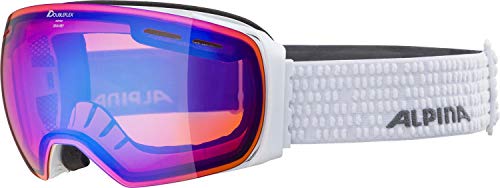 ALPINA GRANBY Q-LITE - Verspiegelte, Kontrastverstärkende Skibrille Mit 100% UV-Schutz Für Erwachsene, white, One Size von ALPINA