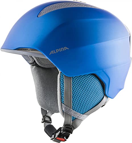 ALPINA GRAND JR - Sicherer, Leichter, Stoßabsorbierender & Individuell Anpassbarer Skihelm Für Kinder, blue, 51-54 cm von ALPINA