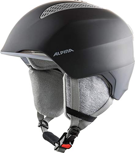 ALPINA GRAND JR - Sicherer, Leichter, Stoßabsorbierender & Individuell Anpassbarer Skihelm Für Kinder, black, 51-54 cm von ALPINA