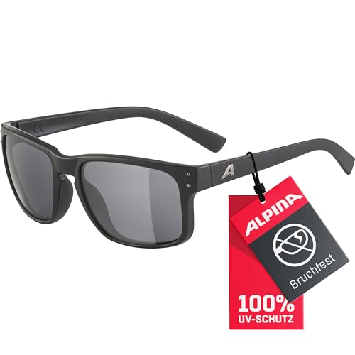 ALPINA KOSMIC - Verspiegelte und Bruchsichere Sonnenbrille, Stylisches Design, Schutz vor UV Strahlung, für Damen und Herren, Tiefschwarz Matt, One Size ALPINA KOSMIC - Verspiegelte und Bruchsichere Sonnenbrille, Stylisches Design, Schutz vor UV Strahlung, für Damen und Herren, Tiefschwarz Matt, One Size von ALPINA