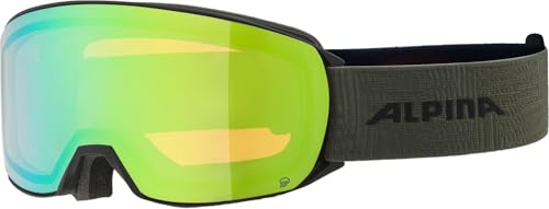 ALPINA Unisex, Skibrille, black-olive matt, M ALPINA Unisex, Skibrille, black-olive matt, M von ALPINA