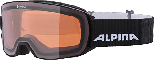ALPINA NAKISKA Q - Verspiegelte, Kontrastverstärkende & Polarisierte OTG Skibrille Mit 100% UV-Schutz Für Erwachsene, black, One Size von ALPINA