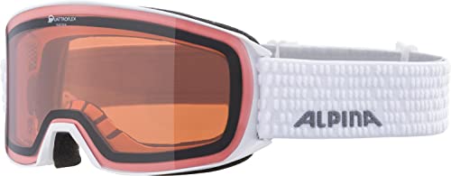 ALPINA NAKISKA Q - Verspiegelte, Kontrastverstärkende & Polarisierte OTG Skibrille Mit 100% UV-Schutz Für Erwachsene, white, One Size von ALPINA
