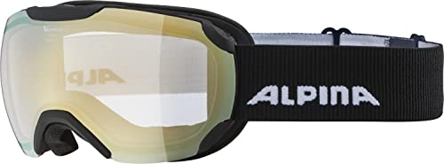 ALPINA PHEOS S V - Selbsttönende, Beschlagfreie & Bruchsichere Skibrille Mit 100% UV-Schutz Für Erwachsene, black matt, One Size von ALPINA