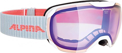 ALPINA PHEOS S V - Selbsttönende, Beschlagfreie & Bruchsichere Skibrille Mit 100% UV-Schutz Für Erwachsene, white, One Size von ALPINA