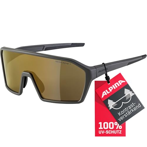 ALPINA RAM Q-LITE - Verspiegelte, Kontrastverstärkende & Beschlagfreie Sport- & Fahrradbrille Mit 100% UV-Schutz Für Erwachsene, coffegrey matt, One Size ALPINA RAM Q-LITE - Verspiegelte, Kontrastverstärkende & Beschlagfreie Sport- & Fahrradbrille Mit 100% UV-Schutz Für Erwachsene, coffegrey matt, One Size von ALPINA