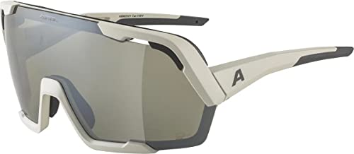 ALPINA ROCKET BOLD Q-LITE - Verspiegelte, Kontrastverstärkende & Beschlagfreie Sport- & Fahrradbrille Mit 100% UV-Schutz Für Erwachsene, cool-grey matt, One Size von ALPINA