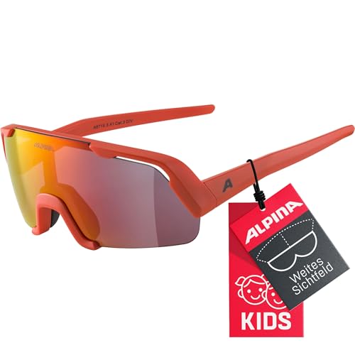 ALPINA ROCKET YOUTH - Verspiegelte und Bruchsichere Sport- & Fahrradbrille Mit 100% UV-Schutz Für Kinder, pumkin-orange matt, One Size ALPINA ROCKET YOUTH - Verspiegelte und Bruchsichere Sport- & Fahrradbrille Mit 100% UV-Schutz Für Kinder, pumkin-orange matt, One Size von ALPINA