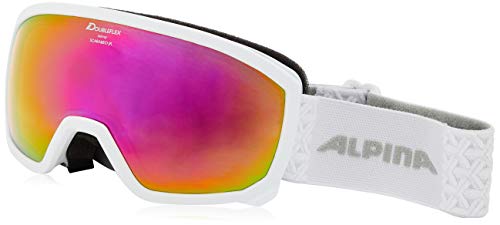 ALPINA SCARABEO JR. Q-LITE - Verspiegelte, Kontrastverstärkende OTG Skibrille Mit 100% UV-Schutz Für Kinder, white, One Size ALPINA SCARABEO JR. Q-LITE - Verspiegelte, Kontrastverstärkende OTG Skibrille Mit 100% UV-Schutz Für Kinder, white, One Size von ALPINA