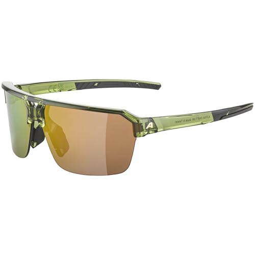 ALPINA SWIFT HR, Sportbrille für Erwachsene, green-transparent gloss, One Size, 100% UV-A-, UV-B- und UV-C-Schutz ALPINA SWIFT HR, Sportbrille für Erwachsene, green-transparent gloss, One Size, 100% UV-A-, UV-B- und UV-C-Schutz von ALPINA