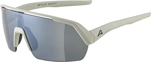 ALPINA TURBO HR - Wasserabweisende und Beschlagfreie Sport- & Fahrradbrille Mit 100% UV-Schutz Für Erwachsene, cool-grey matt, One Size von ALPINA