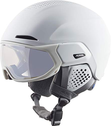 ALPINA Unisex - Erwachsene, ALTO V Visierhelm, white matt, 51-55 cm von ALPINA